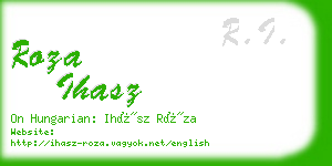 roza ihasz business card